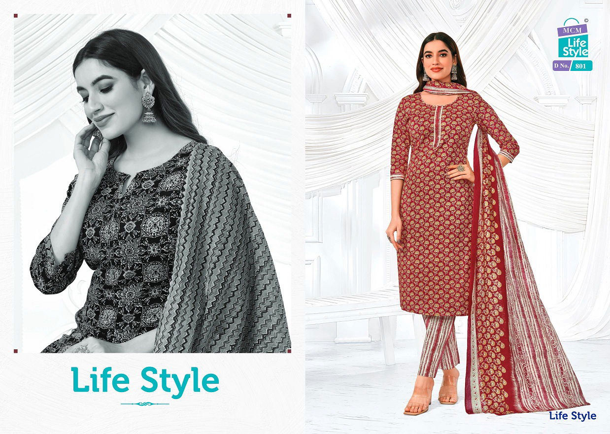 Lifestyle Vol 8 By Mcm Printed Cotton Dress Material Wholesale Price In Surat
